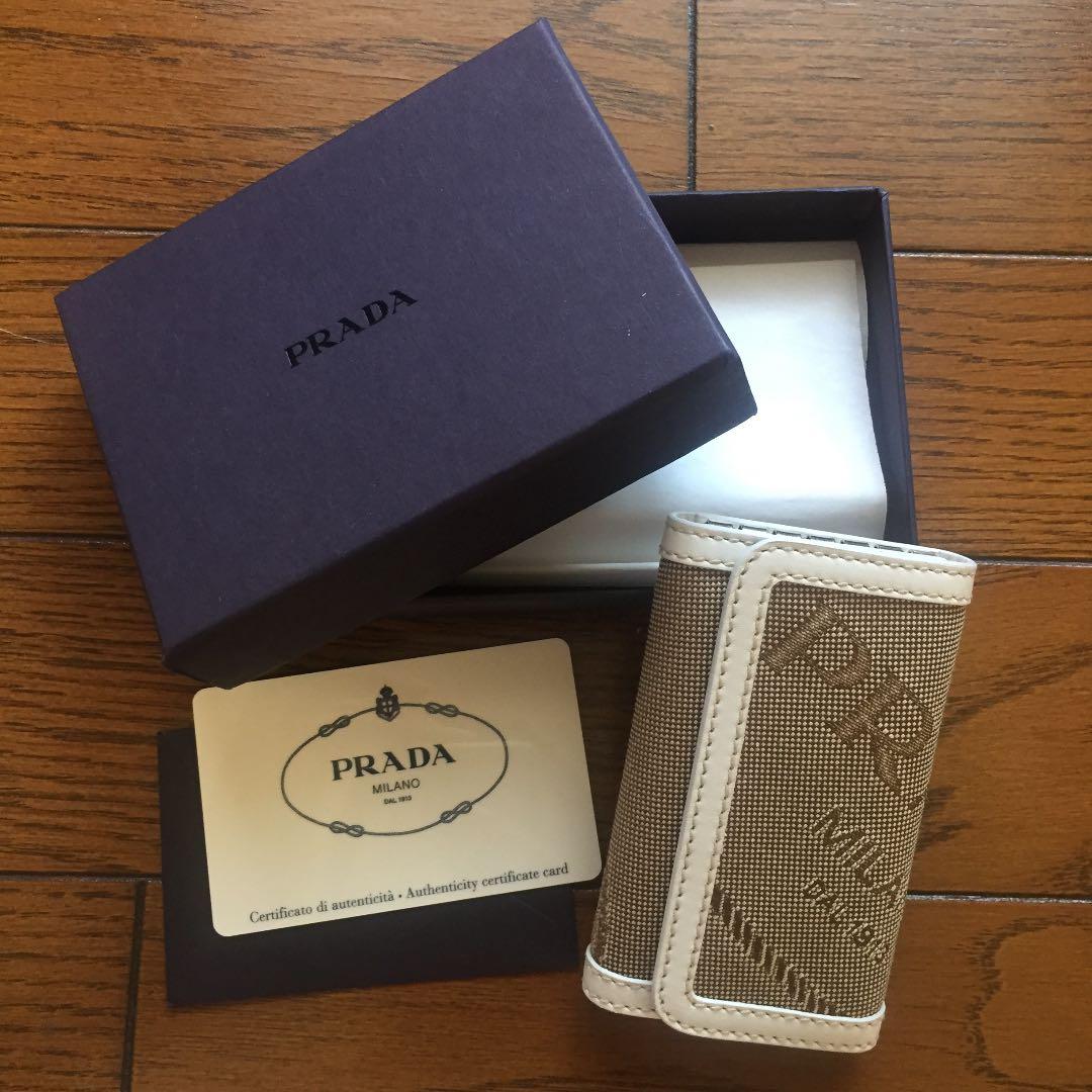 Michu★PRADA ジャガード キーケース プラダ 新品未使用