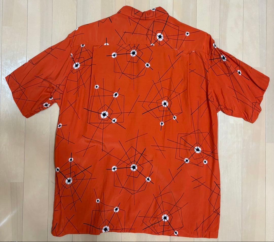 STAR OF HOLLYWOOD 幾何学模様50s レーヨンシャツsize M