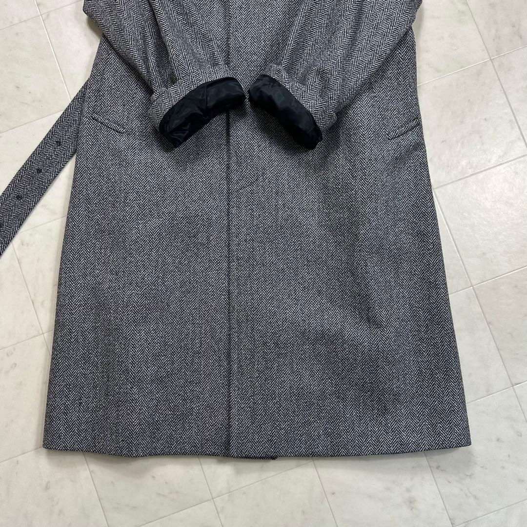 〈美品〉SHIPS【S】ラグジュアリードーメル スポーテックス へリン コート