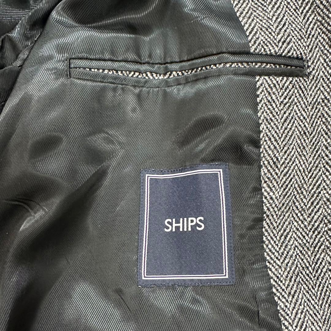 〈美品〉SHIPS【S】ラグジュアリードーメル スポーテックス へリン コート