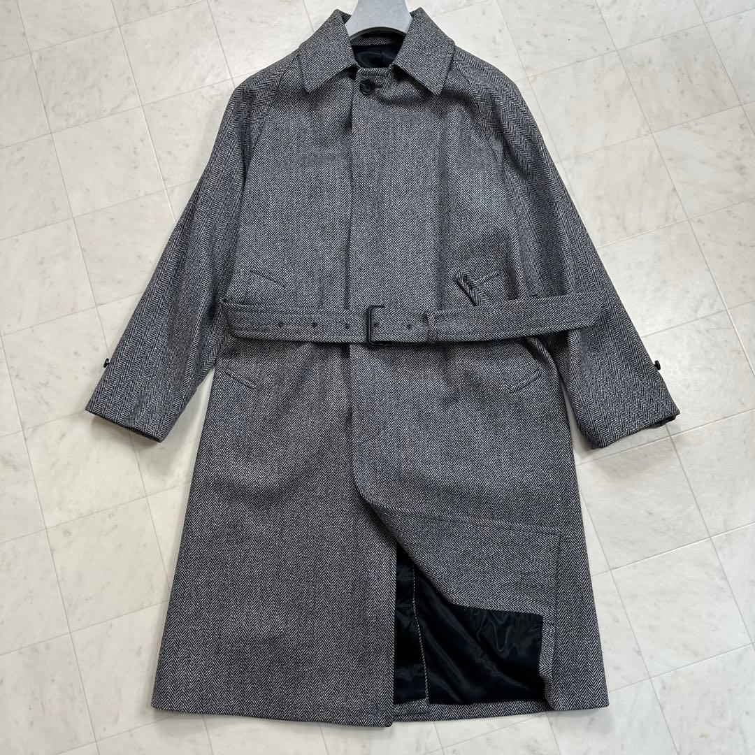 〈美品〉SHIPS【S】ラグジュアリードーメル スポーテックス へリン コート