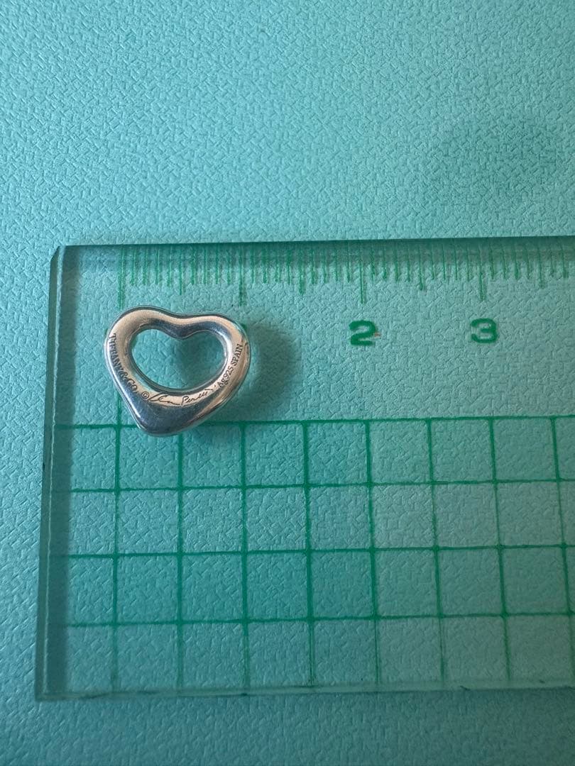 現行品　極美品ティファニー オープンハート ペンダント11mm