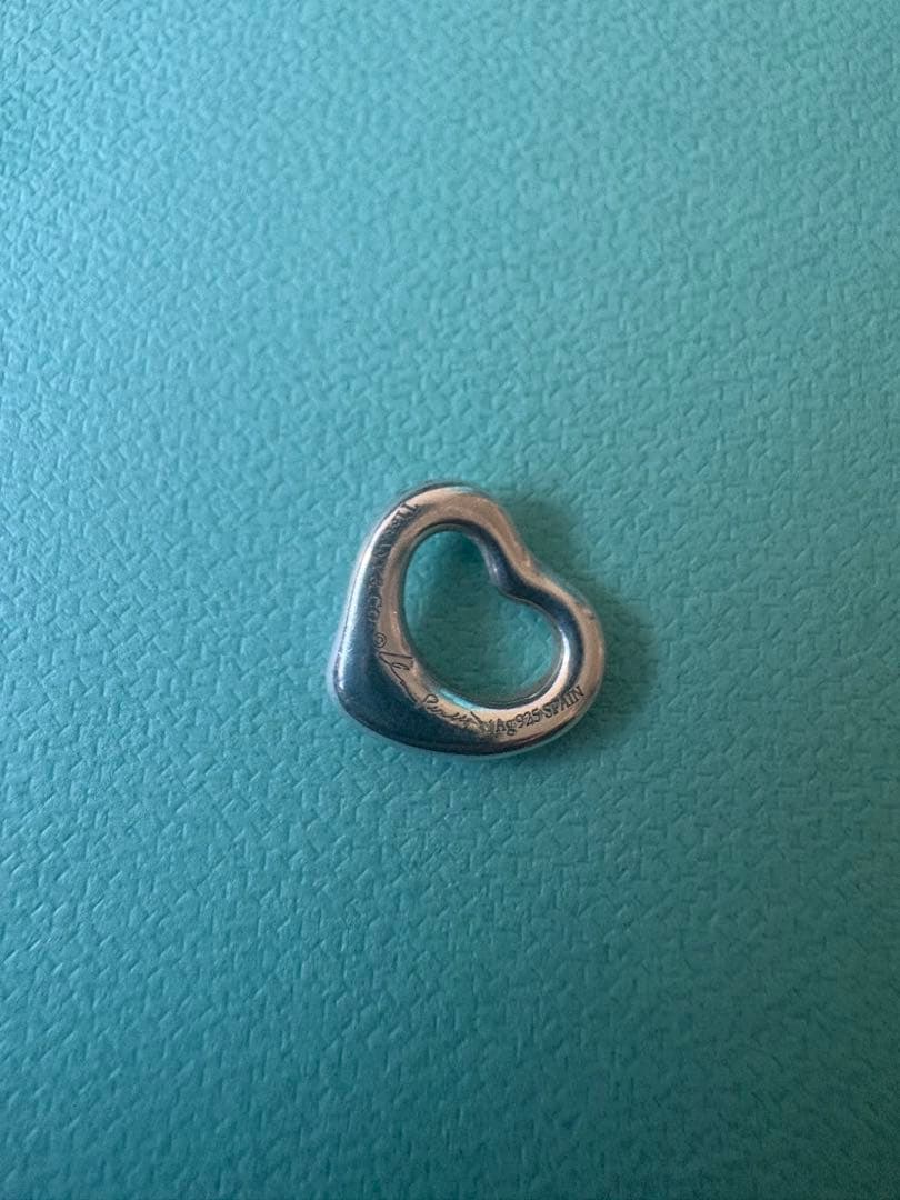 現行品　極美品ティファニー オープンハート ペンダント11mm