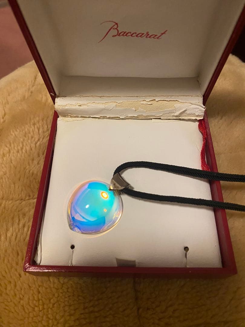 早いもの勝！最終値バカラ　美品　プシデリック　ネックレス　オーロラ　シルバー