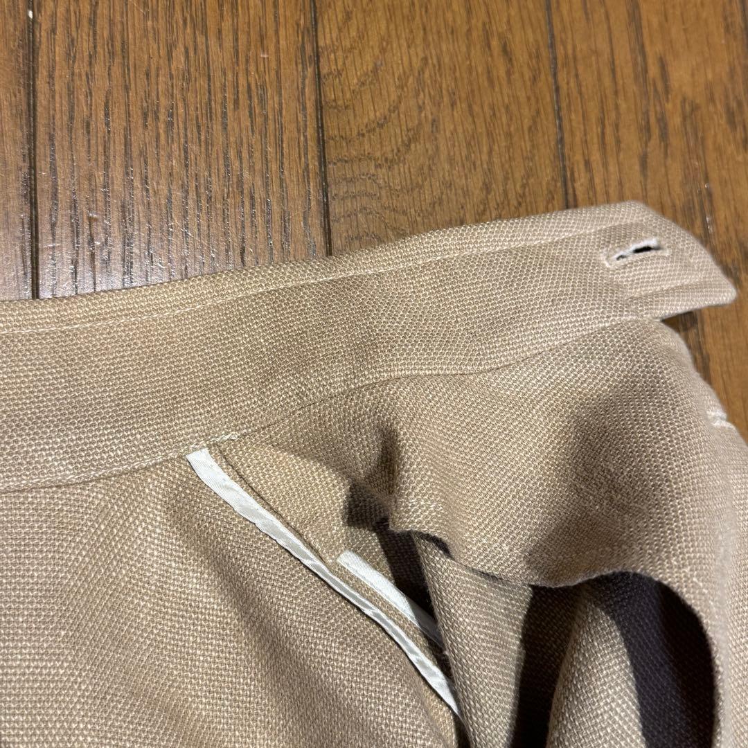 ARMANI アルマーニ リネン コットン ジャケット スタンドカラー 50