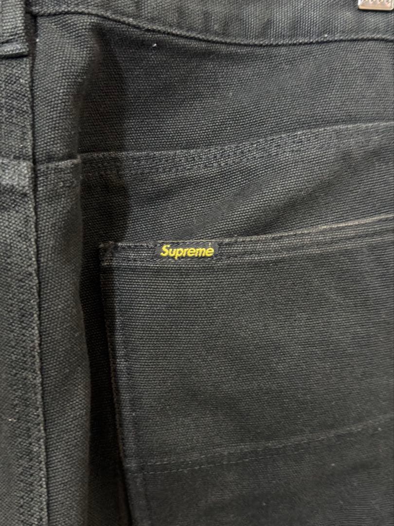 Supreme ブラック カーゴパンツ　34