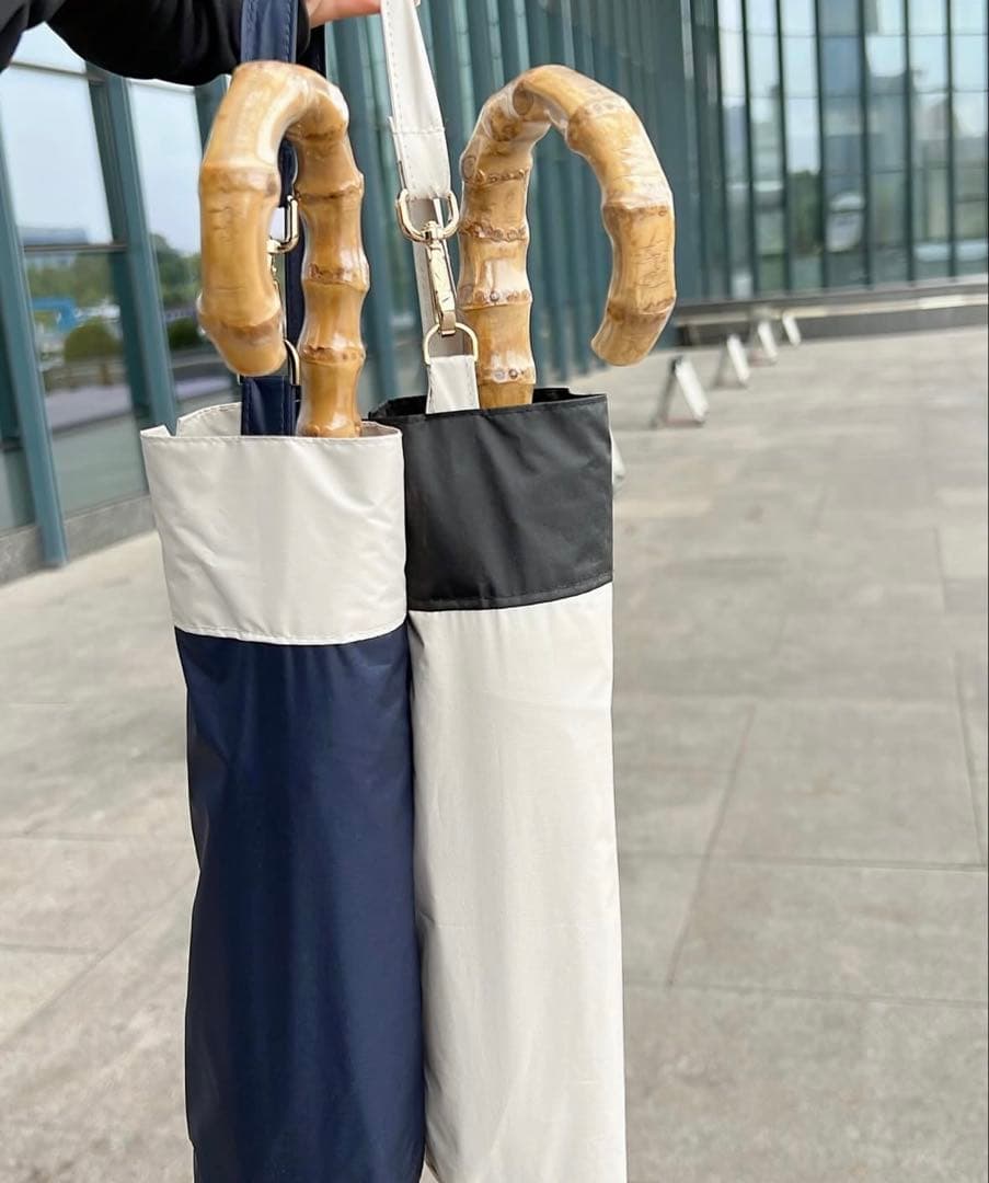 完全遮光　晴雨兼用　日傘　成瀬愛里　しいちゃん　100%遮光　ネイビー