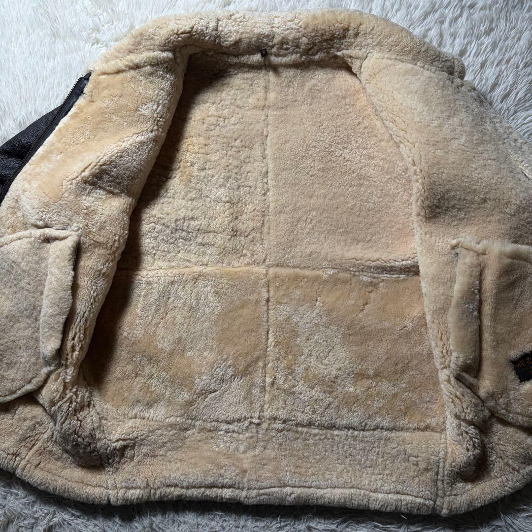 美品/XL■フライトジャケット　ブラック　羊革　シープスキン　トルコ製