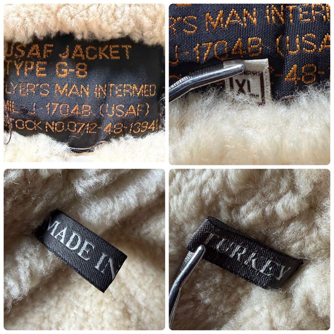 美品/XL■フライトジャケット　ブラック　羊革　シープスキン　トルコ製