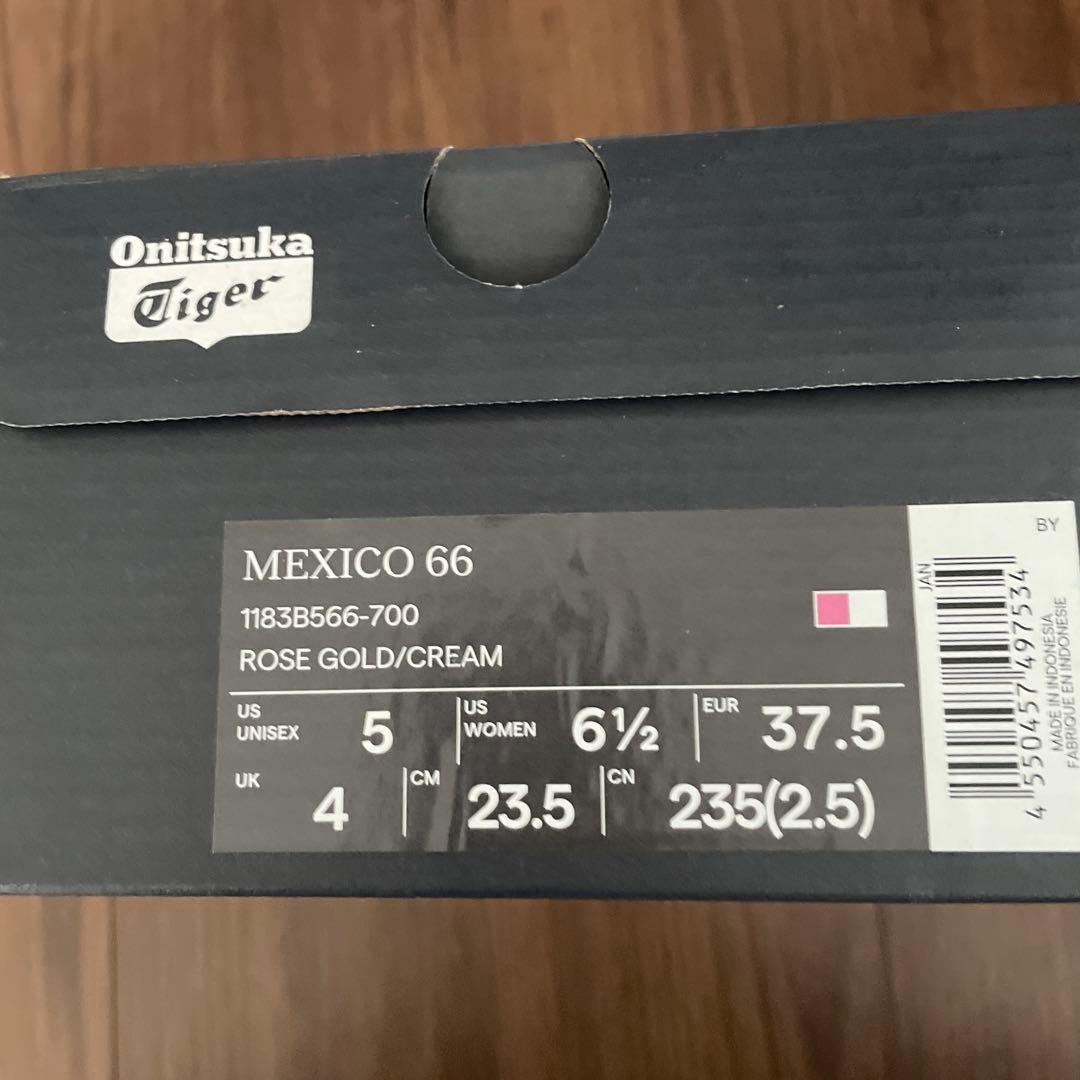 【新品】MEXICO 66 メタリックゴールドピンク23.5cm オニツカタイガ