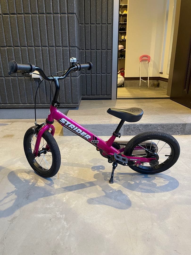 マンボウ　ストライダー 14X ピンク紫　パープル極美品　サイドスタンド付