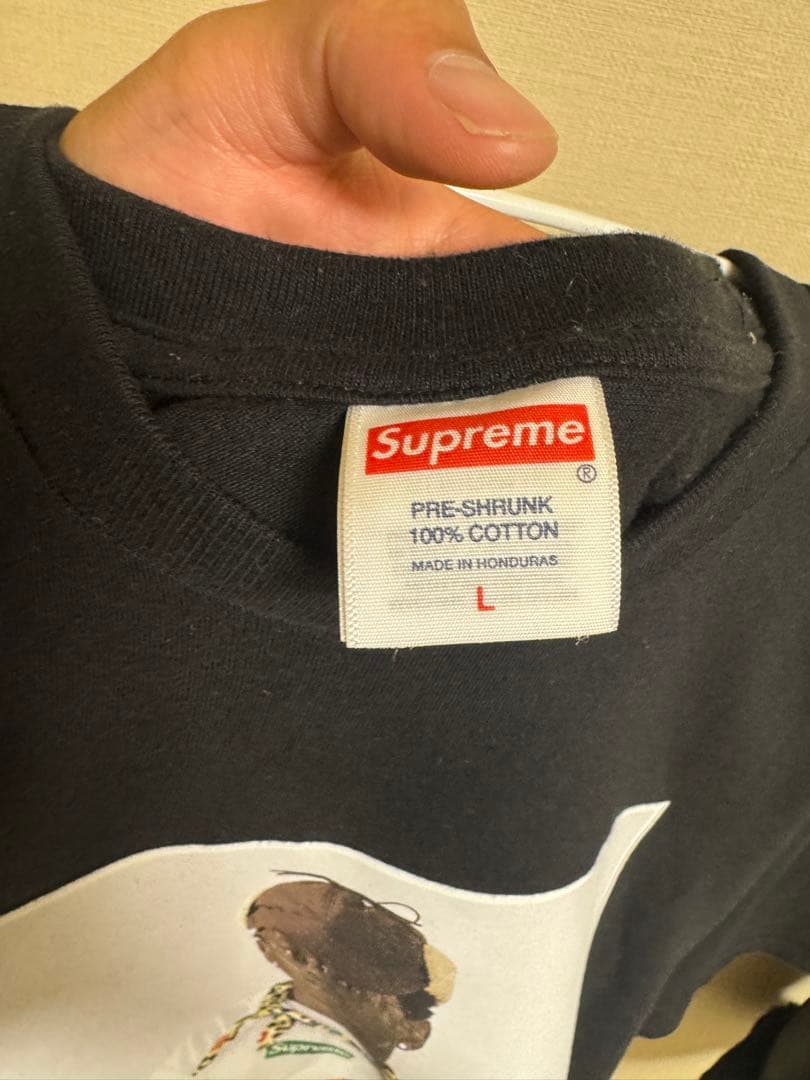 Supreme ブラック Tシャツ Lサイズ グラフィック