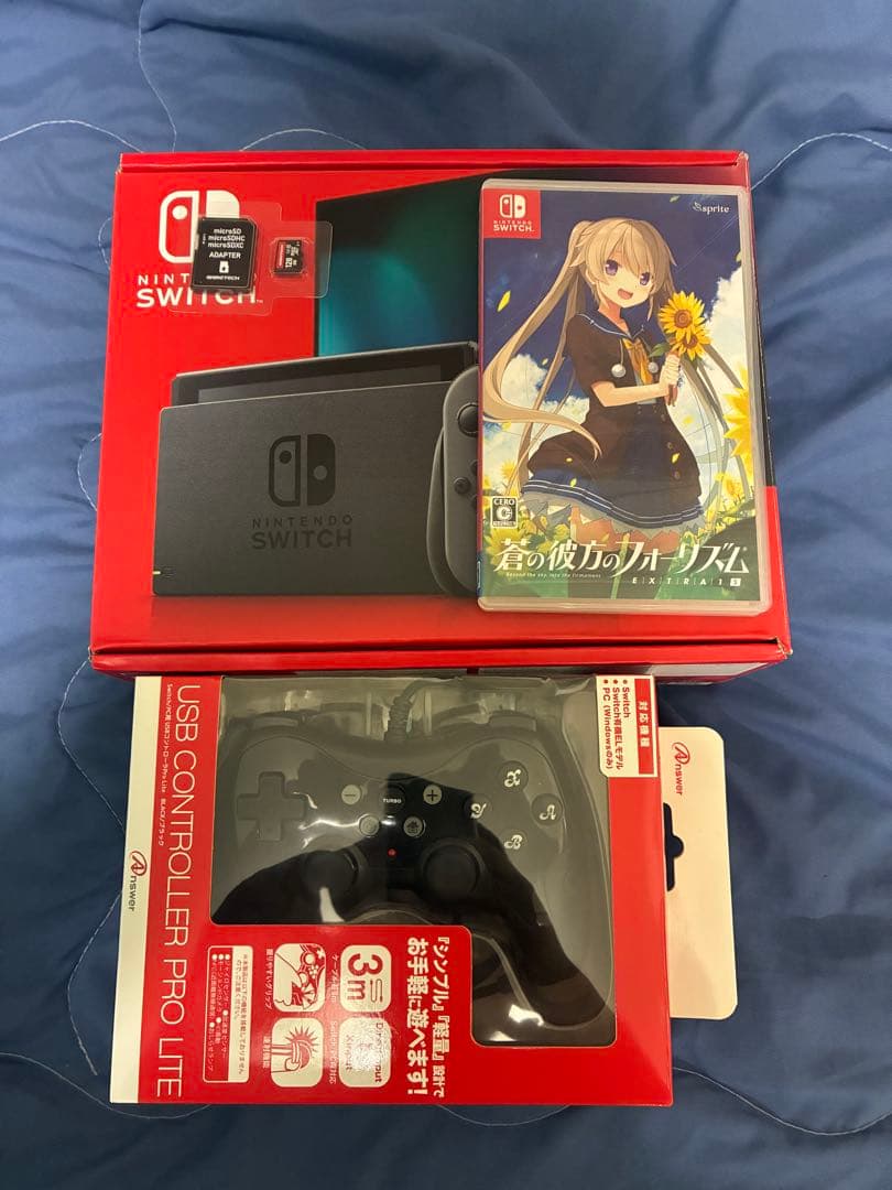 Nintendo Switch 本体 + USBコントローラー + ゲームソフト
