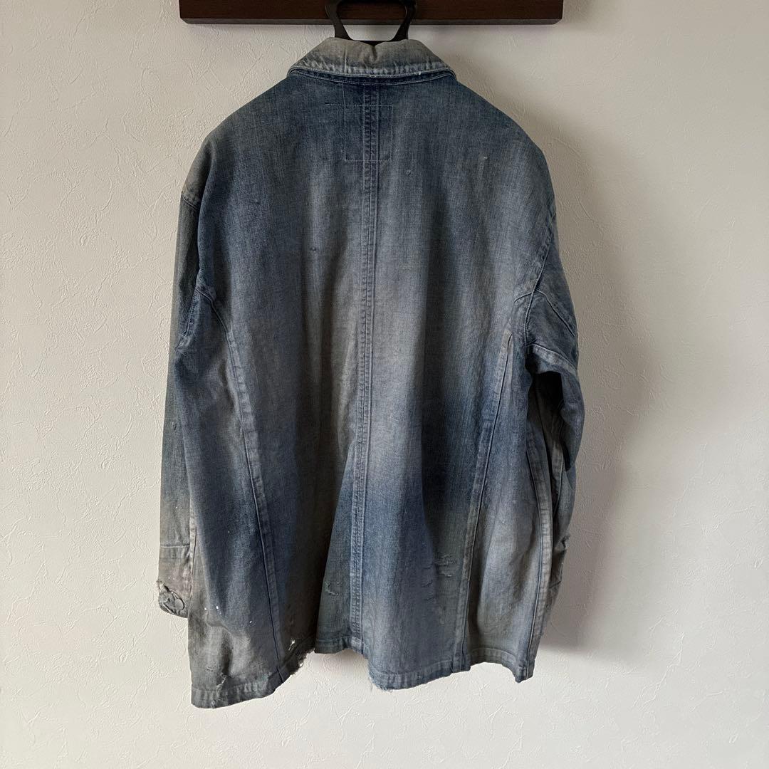 【新品未使用】2025SS アンセルム　デニムカバーオール　INDIGOサイズ1