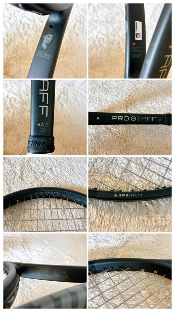 ウィルソン プロスタッフ 硬式 ラケット G2 ロジャー フェデラー ケース付き