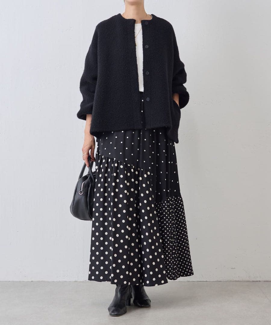 ビアズリー♡新品タグ付き パフ袖ニットコート