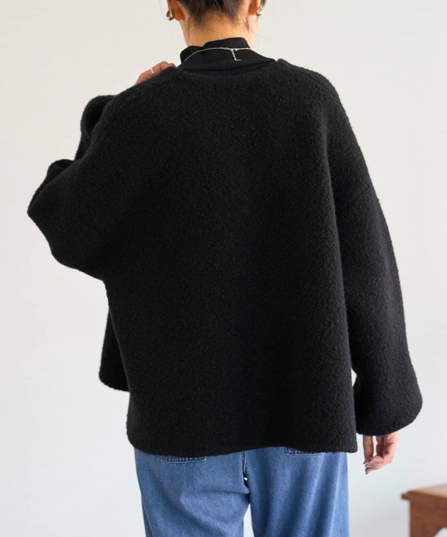 ビアズリー♡新品タグ付き パフ袖ニットコート