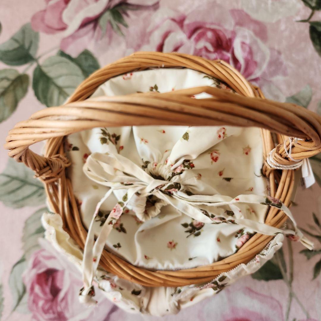 ピンクハウスりぼん巾着籠バッグ❤️新品タグ付き❤️定価19,800円最終価格❤️