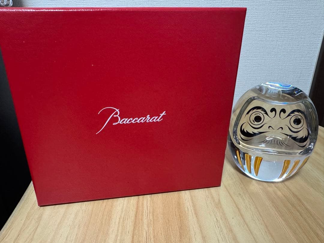 ☆みかん☆バカラ Baccarat ダルマ クリスタル置物