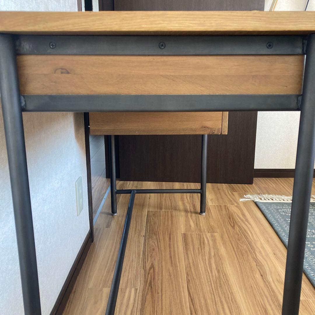 机　デスク　アイアンウッド　ビンテージ　アンティーク　レトロ