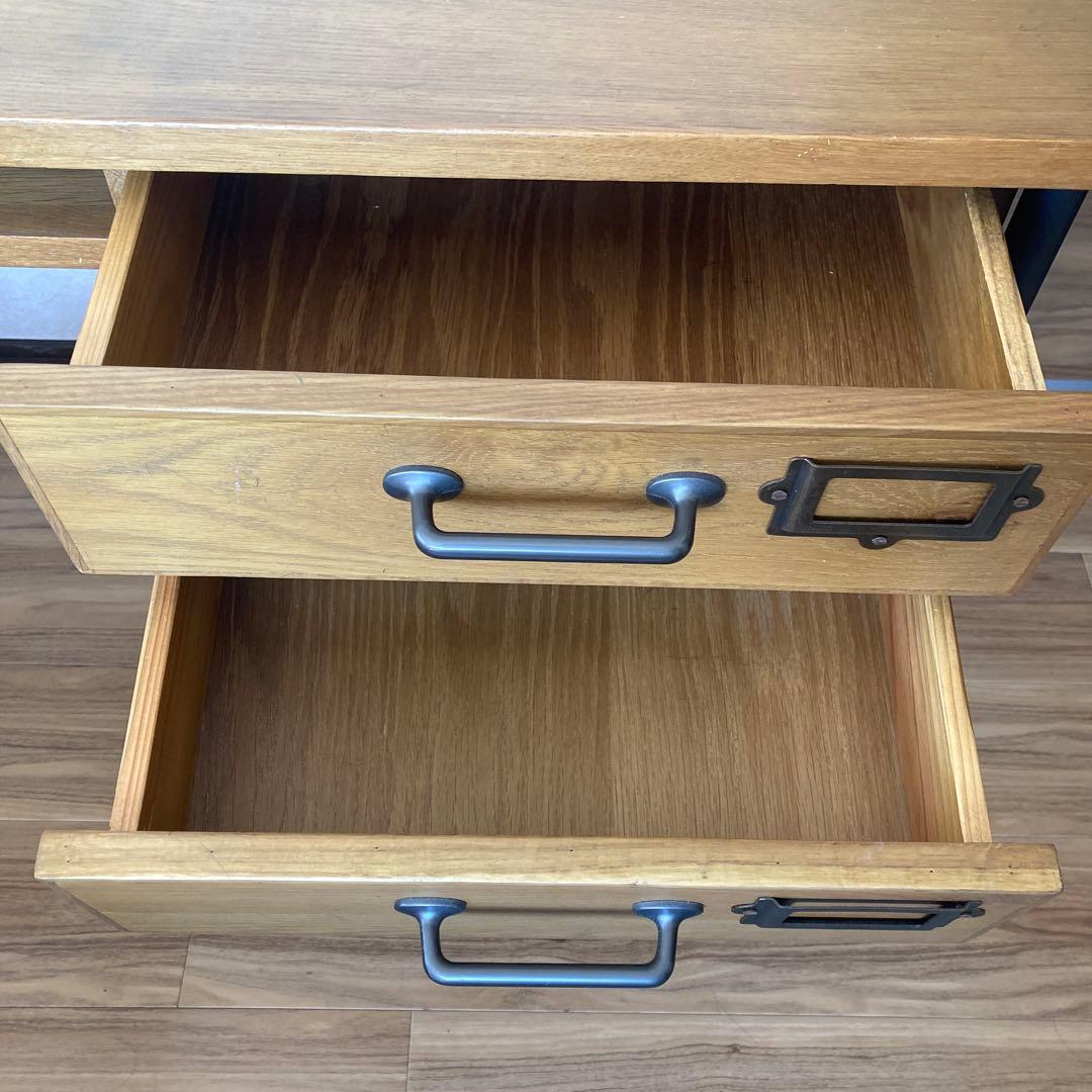 机　デスク　アイアンウッド　ビンテージ　アンティーク　レトロ