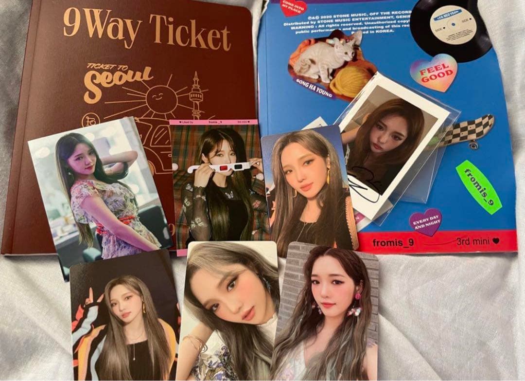 【最終値下げ】fromis_9 ジソン　サイン入りチェキ　トレカセット