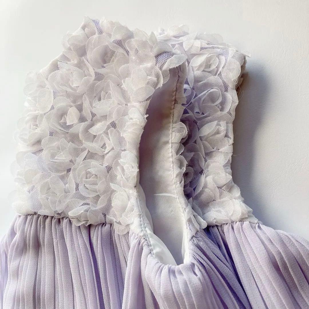 120size ラベンダー×ホワイト セレモニー 入学 卒園 発表会 フォーマル