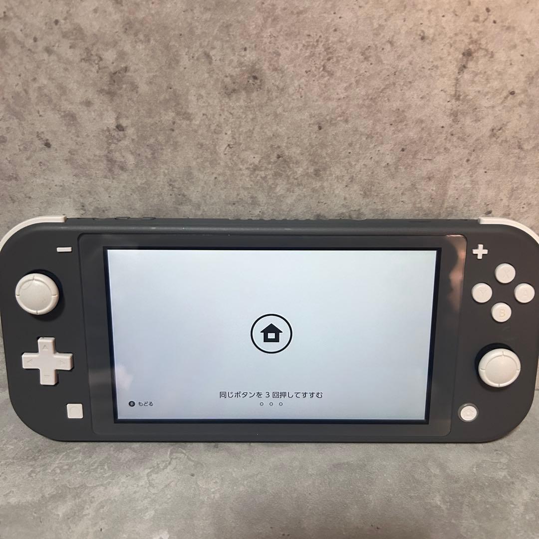 美品✨Nintendo Switch Lite グレー 本体　充電器付き　箱無し