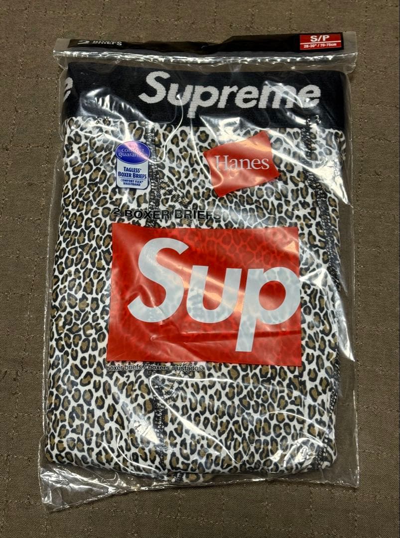 Supreme Hanes Boxer Briefs ヒョウ柄 S ２枚 新品