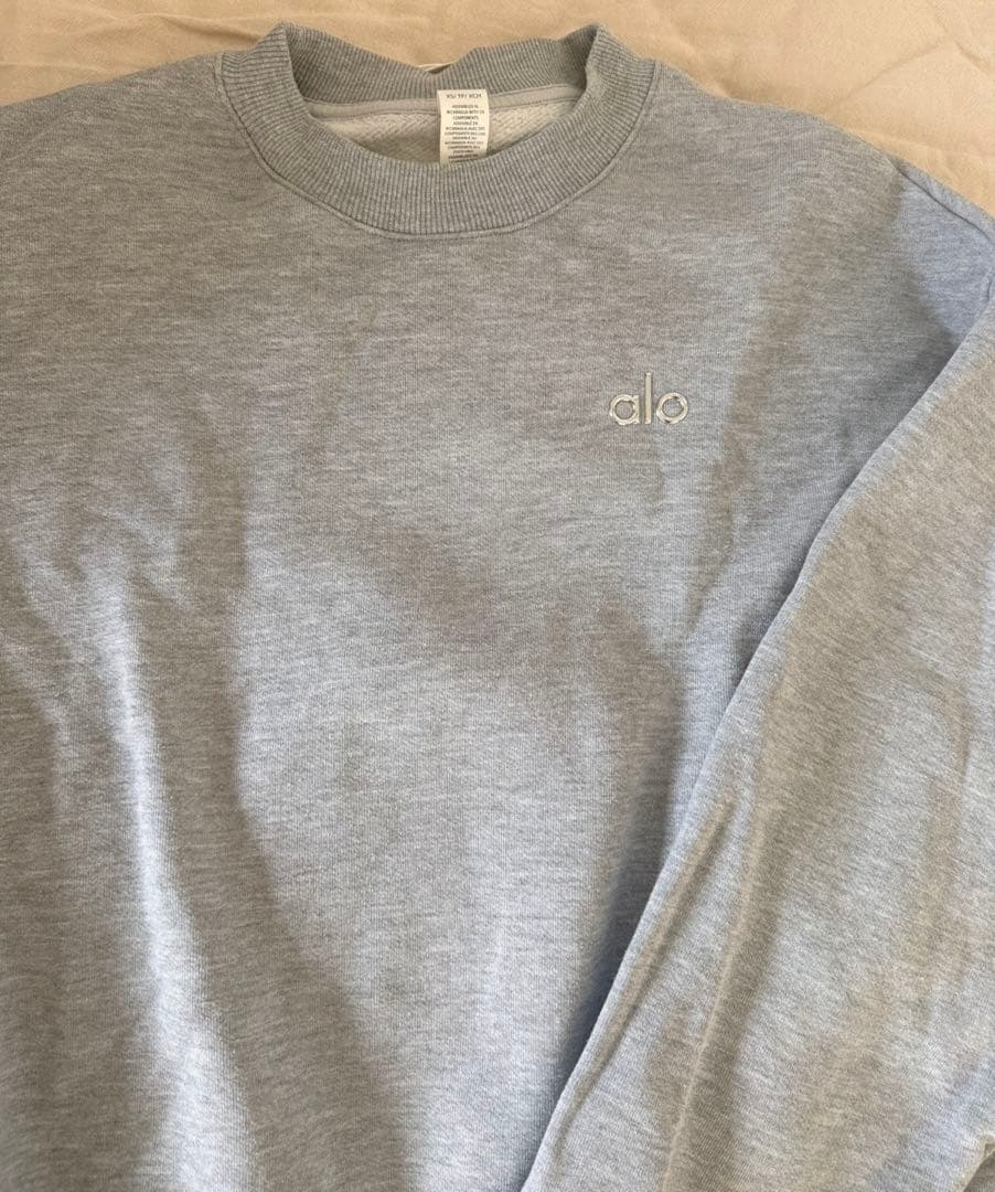 Alo アロヨガ　スウェット グレー　XS