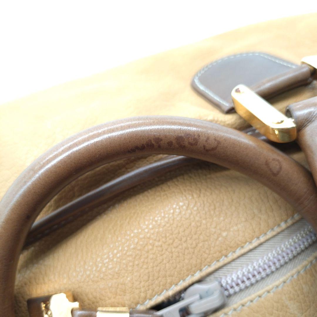 【美品】LOEWE ロエベ アマソナ50 アナグラム レザー ボストンバッグ