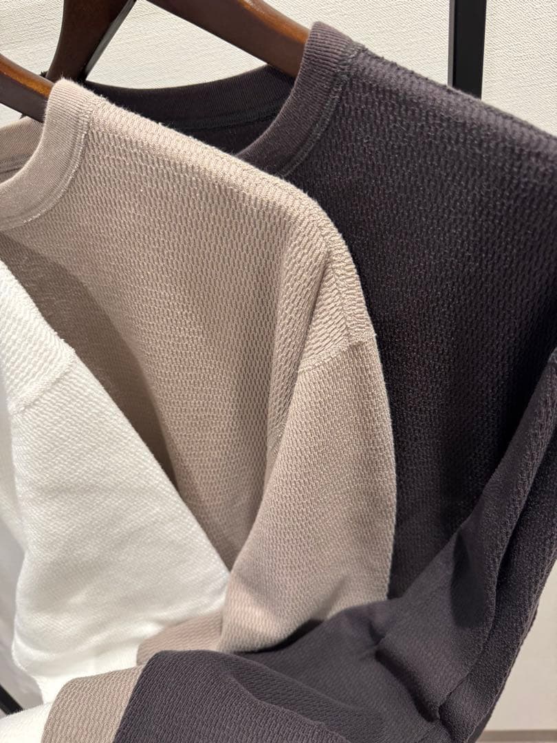 ciota シオタ 3枚セット ワッフル ハニカムメッシュ ロンT サーマル