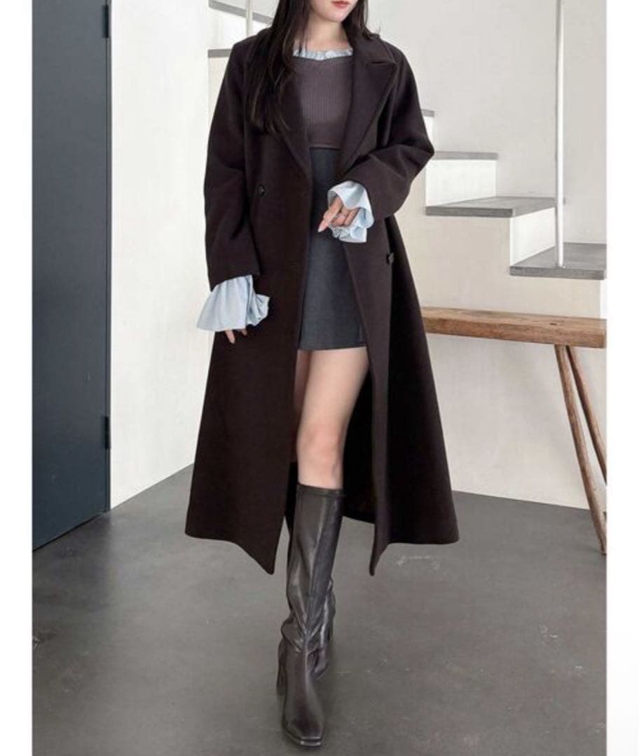 MERCURYDUO ウールチェスターコート