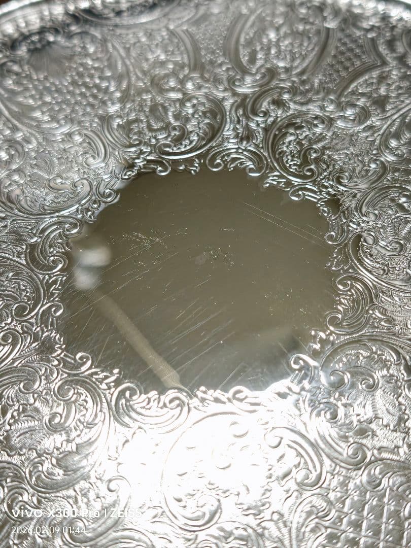 Mappin & Webbマッピン＆ウェッブ 銀シルバートレイ直径27cm 美品