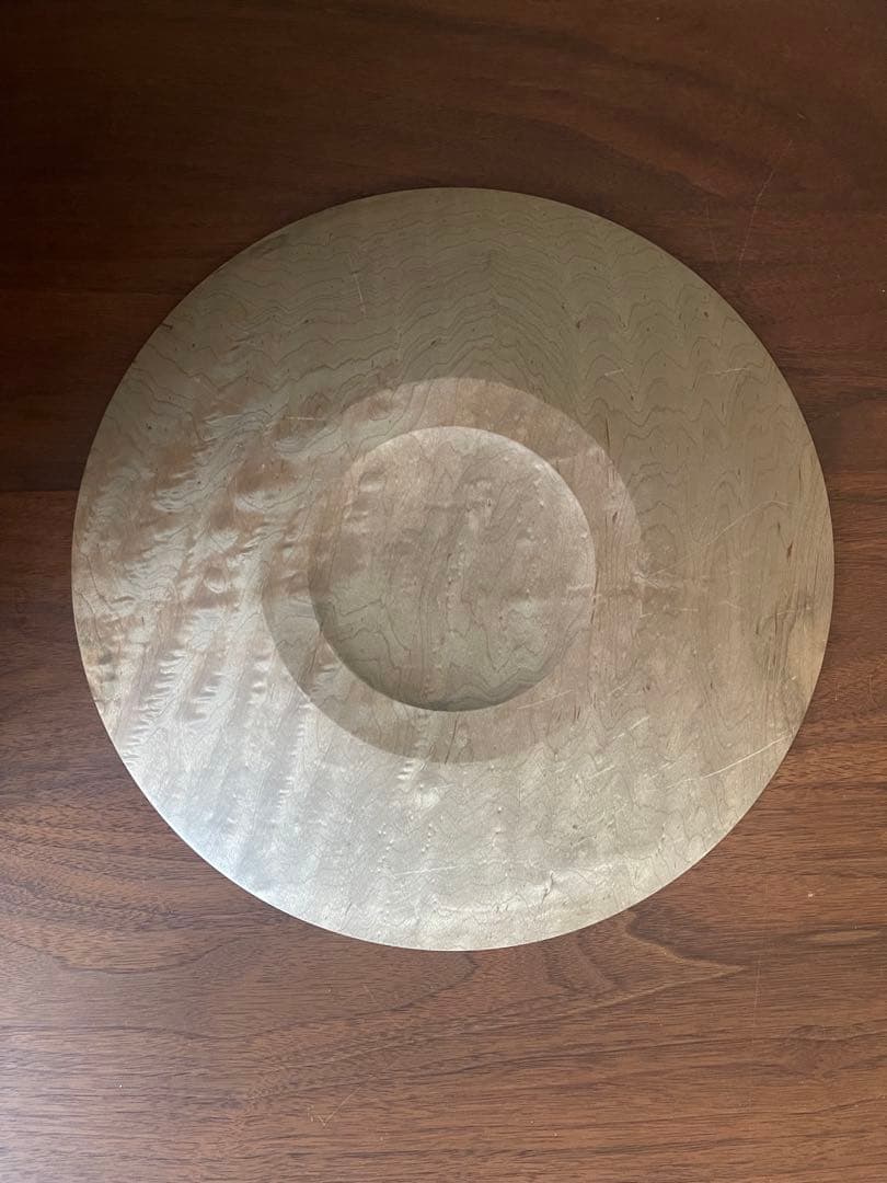 内田悠 φ30 イタヤカエデ 鉄媒染平皿　プレート　トレイ