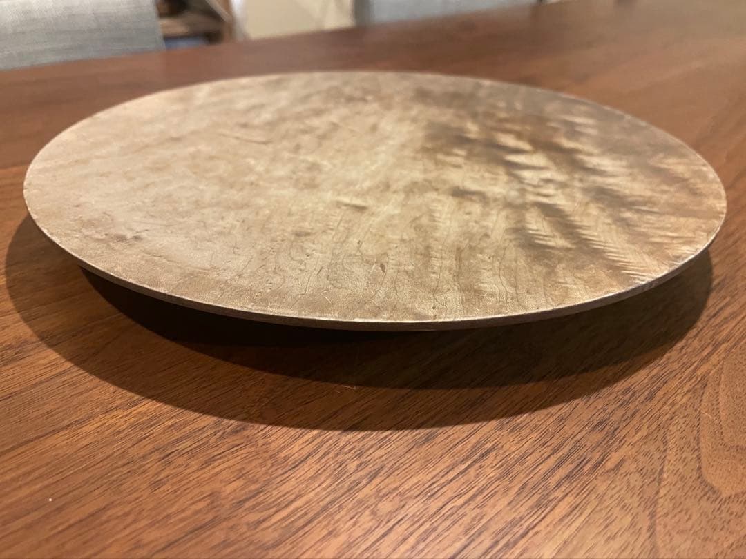 内田悠 φ30 イタヤカエデ 鉄媒染平皿　プレート　トレイ