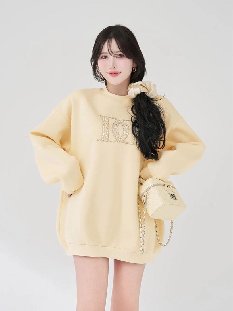 Darich ダーリッチ DDロゴビジュースウェットプルオーバー黄色Free