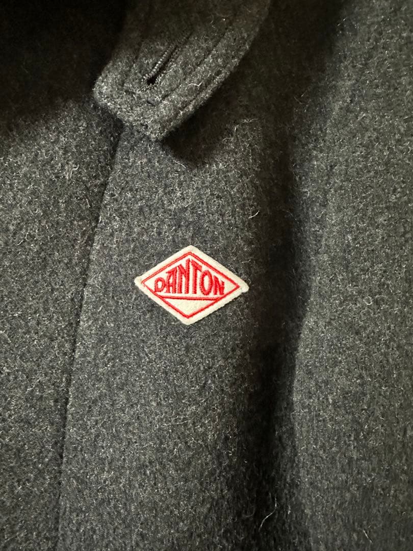 【美品】DANTON ダントン ウールモッサ シングルジャケット チャコール42