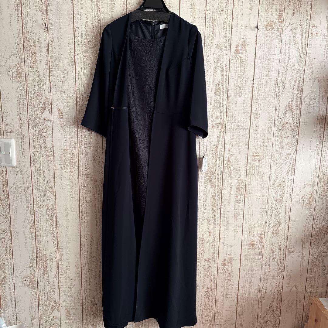 新品　fennel 定価3万8000円　レイヤードライクフロントレースワンピース