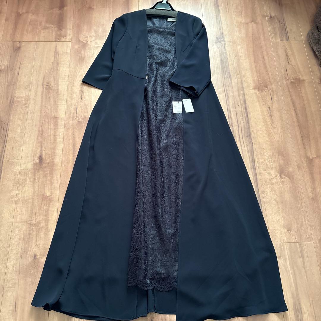 新品　fennel 定価3万8000円　レイヤードライクフロントレースワンピース