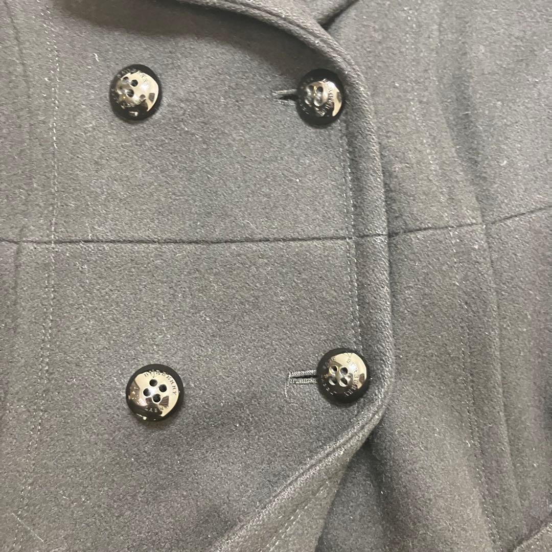 美品✨バーバリーブルーレーベル ラビットファー 2way Aライン ピーコート