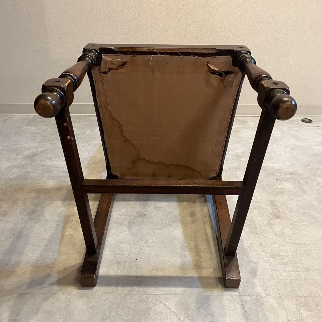 ハイバックチェア　ダイニングチェア　イギリス　アンティーク