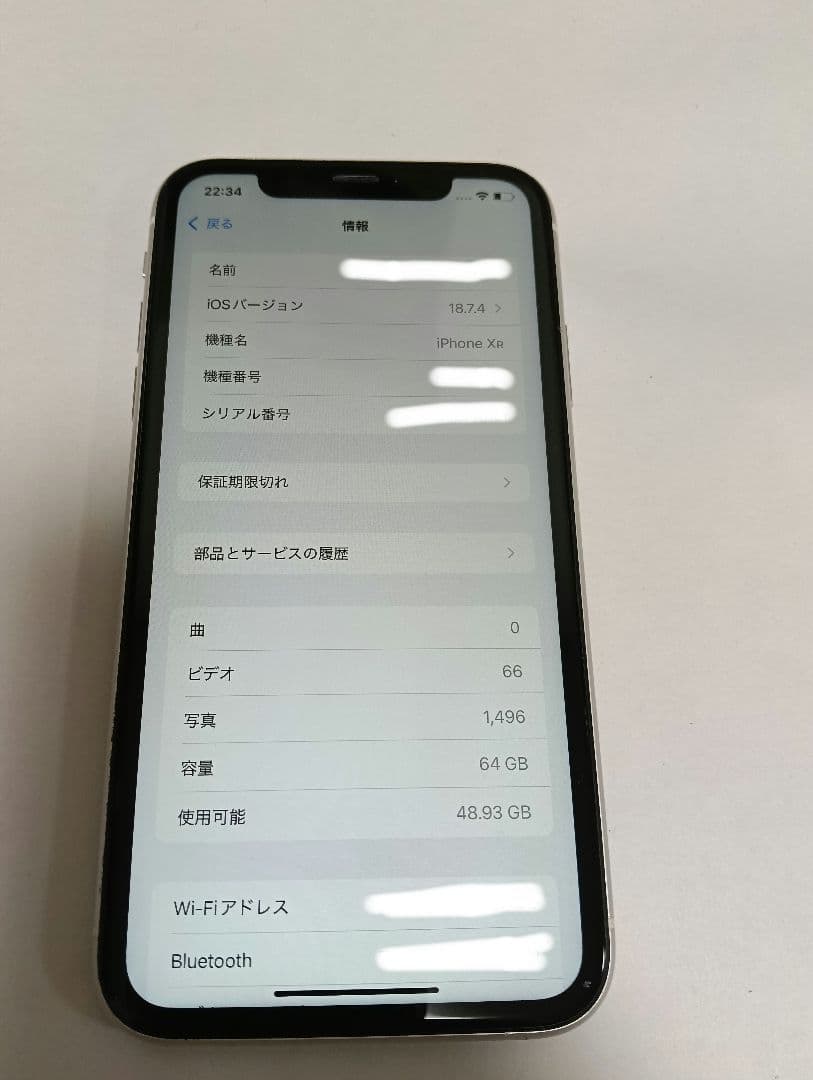 [吉田]iPhone XR 64GB Face ID不可 SIMフリー