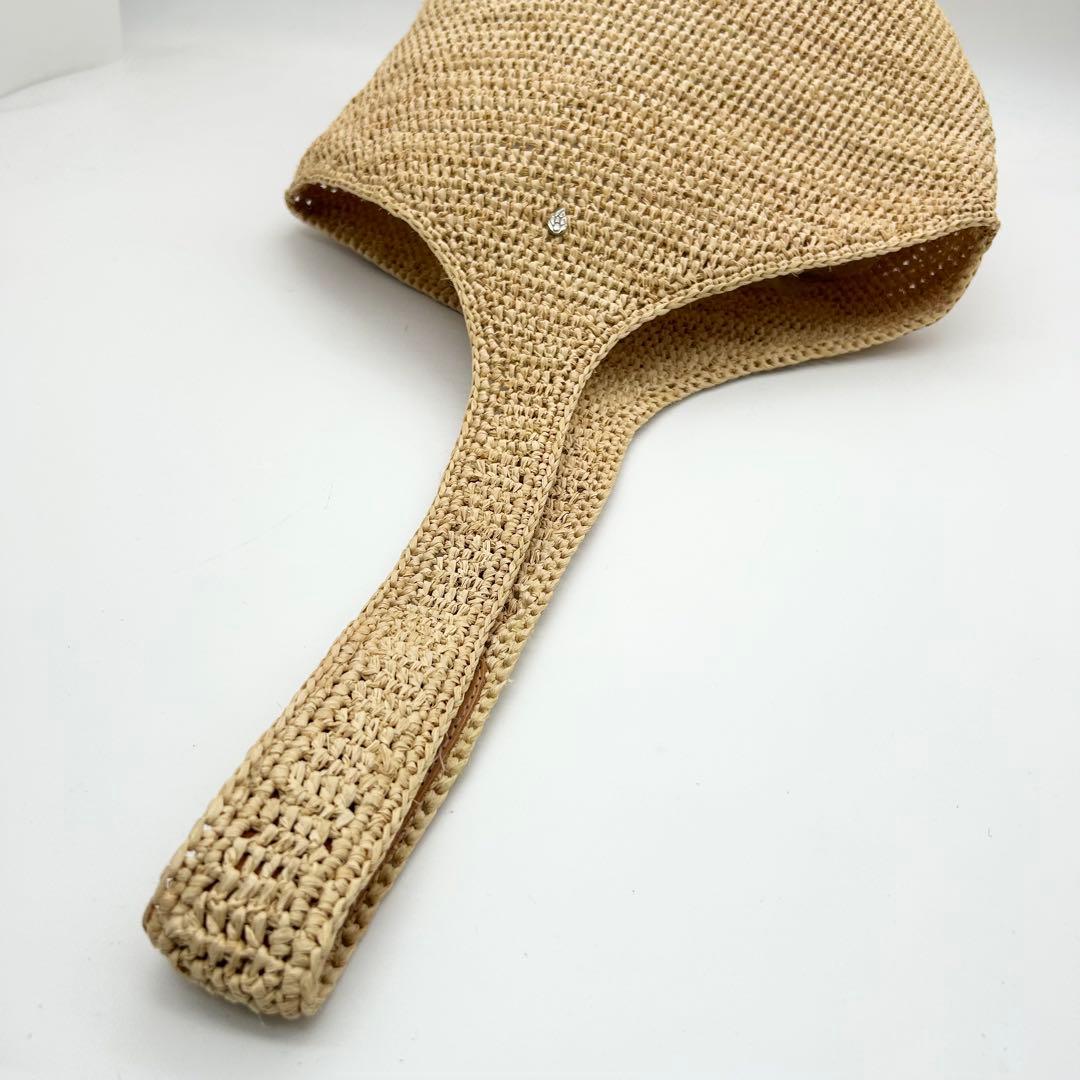 未使用級　ヘレンカミンスキー　ワンショルダーバッグ　カゴ　ラフィア　A4　肩掛け