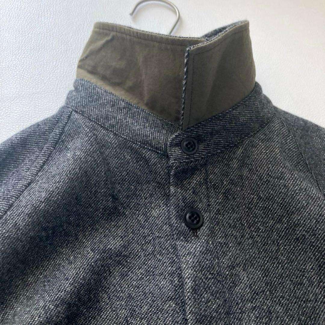 d*2様 【美品】Y's ヨウジヤマモト　ウールシャツワンピース マキシ丈 コー