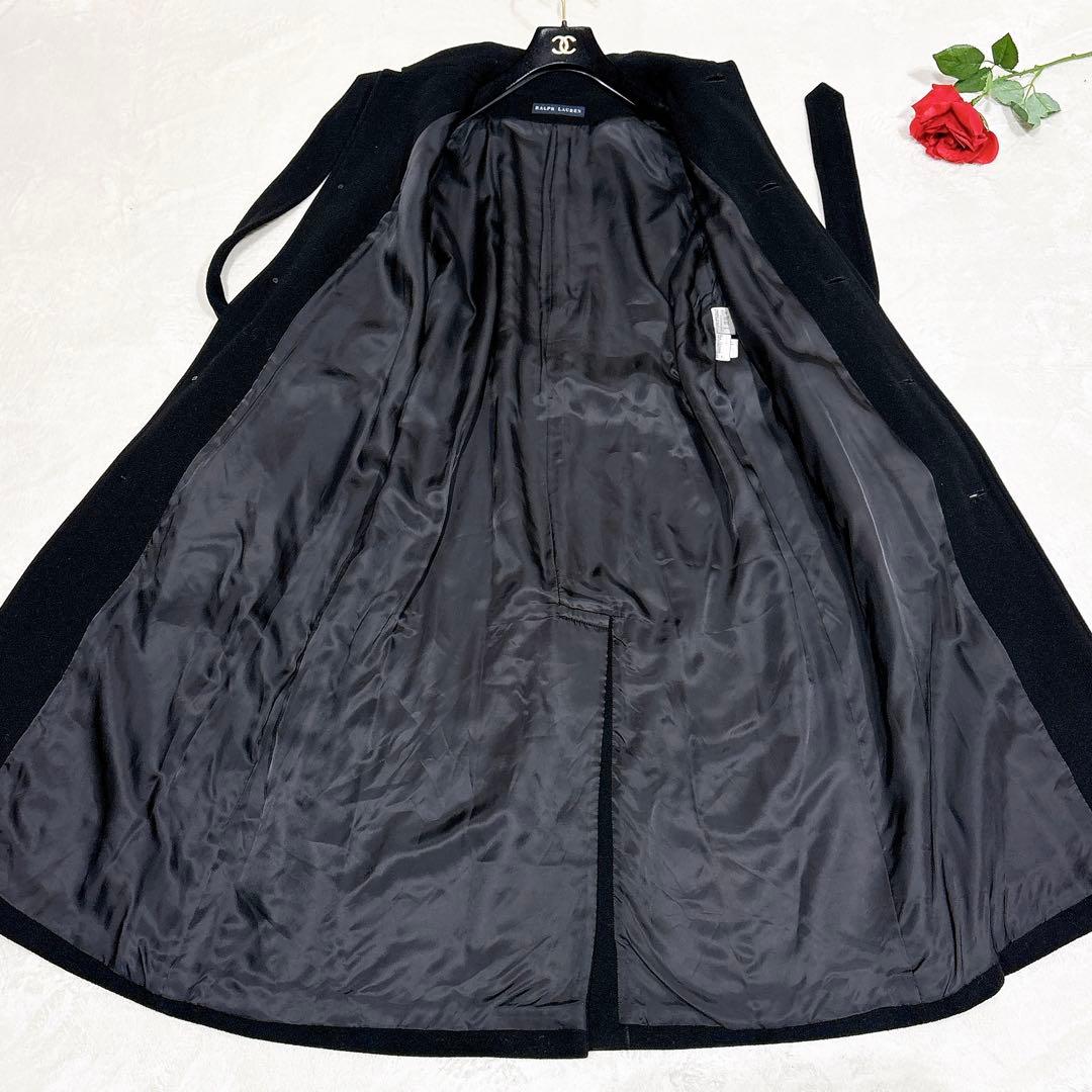 ほぼ未使用✨　ラルフローレン　トレンチコート　ウール　カシミヤ　ブラック　XL