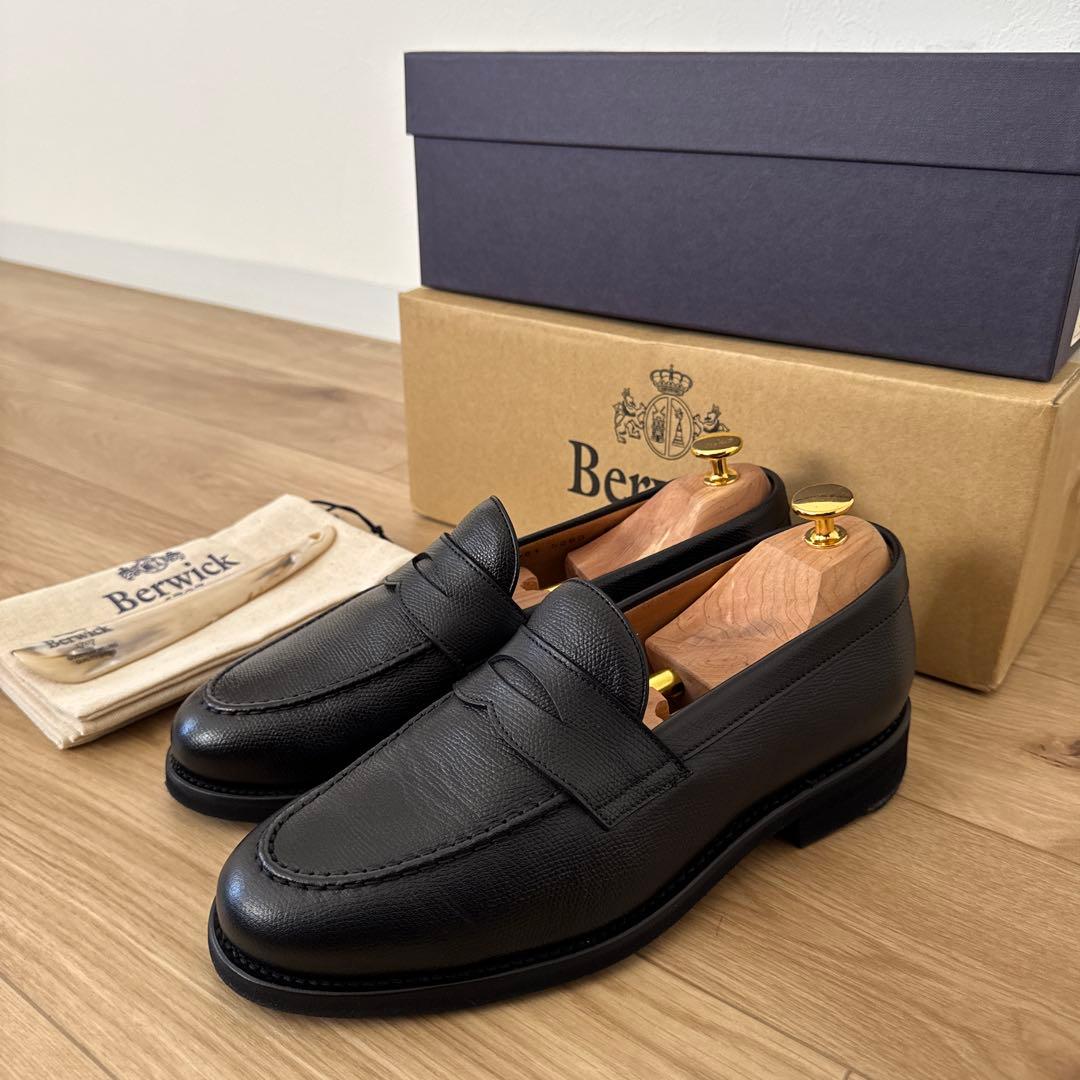 美品 Berwick 5260RUMLBK シボ革　6.5