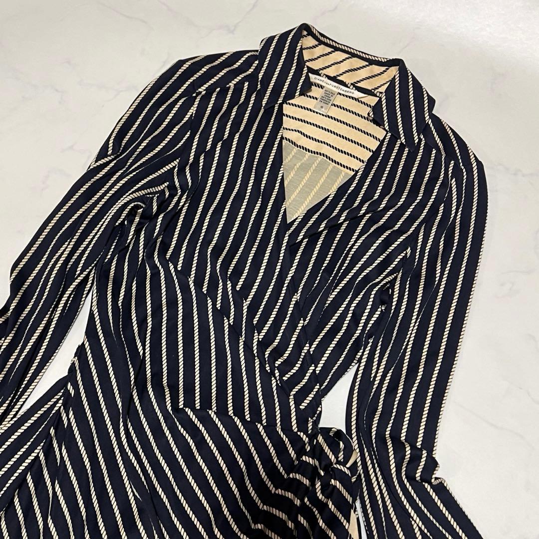 ダイアンフォンファステンバーグ ラップワンピース　シルク　XL