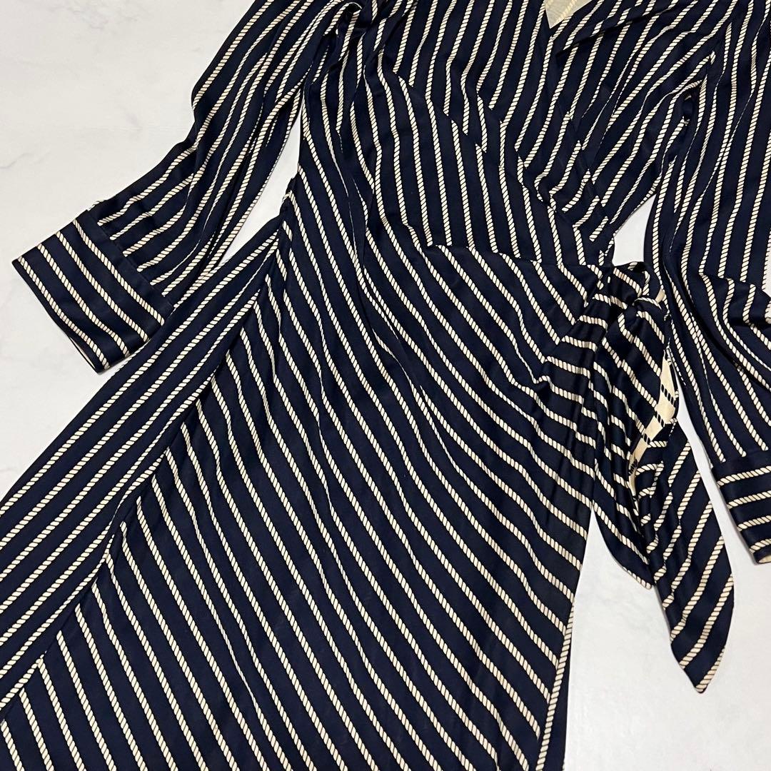 ダイアンフォンファステンバーグ ラップワンピース　シルク　XL