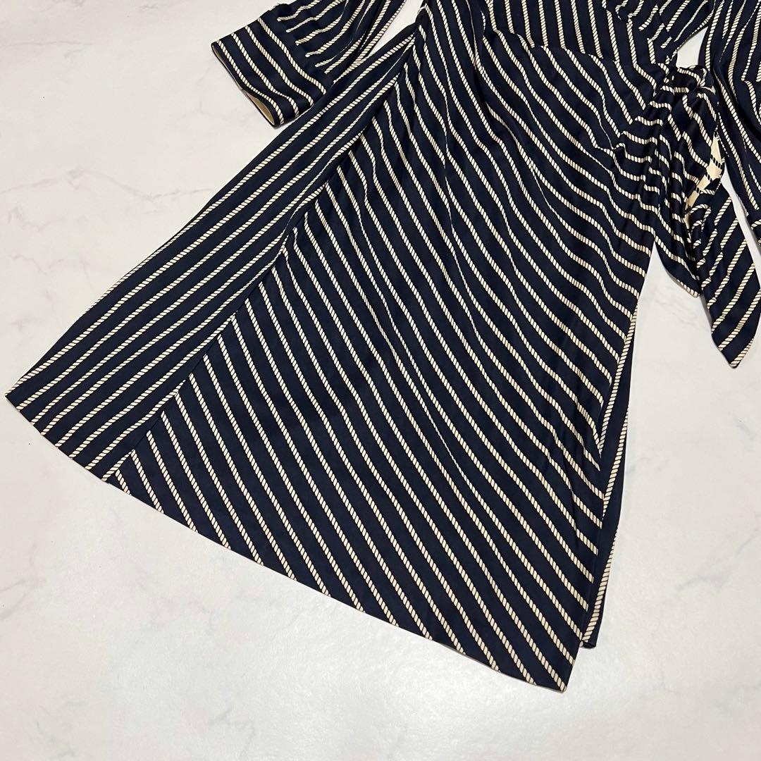 ダイアンフォンファステンバーグ ラップワンピース　シルク　XL